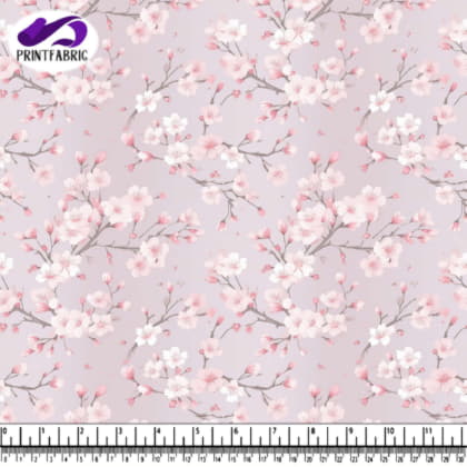 Pink Cherry Blossom Pattern