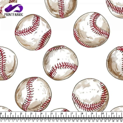 Motif balles de baseball