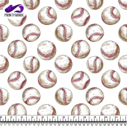 Motif balles de baseball