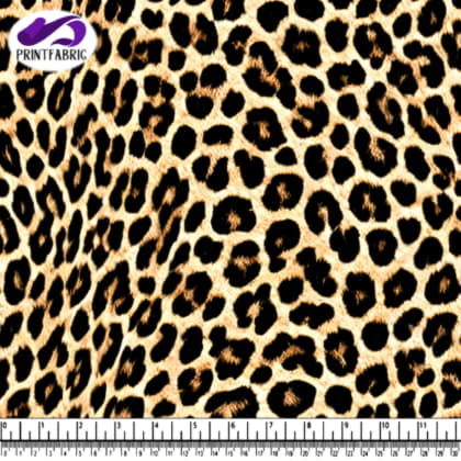 Leopard Print Fabric Background