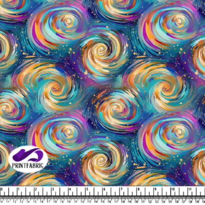 Colorful Swirls and Spirals Pattern