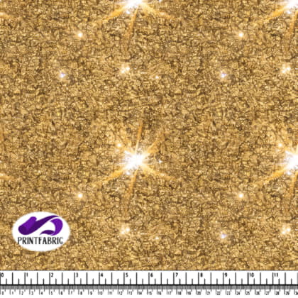 Ciel étoilé avec étoiles brillantes sur fond doré