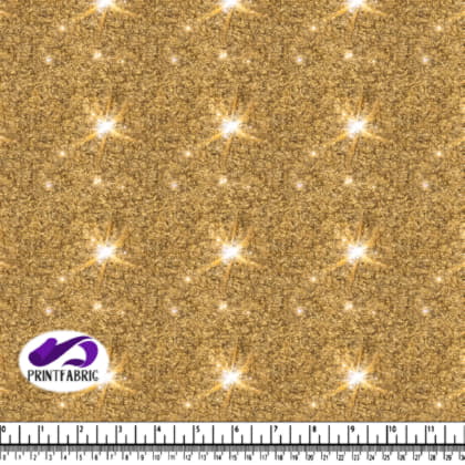 Ciel étoilé avec étoiles brillantes sur fond doré