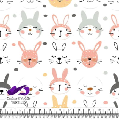 Colorful Bunny Face Pattern