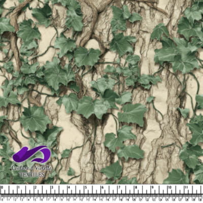 Vignes de lierre vert grimpant sur un mur beige texturé