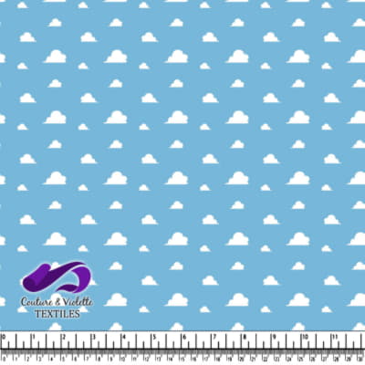 Motif de nuages blancs