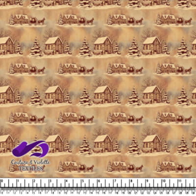 Vintage Winter Village Pattern