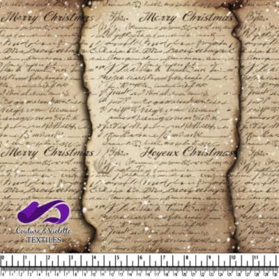 Vintage manuscrit avec texte Joyeux Noël