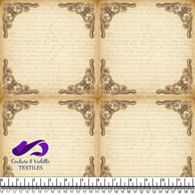 Papier vintage vieilli avec bordure