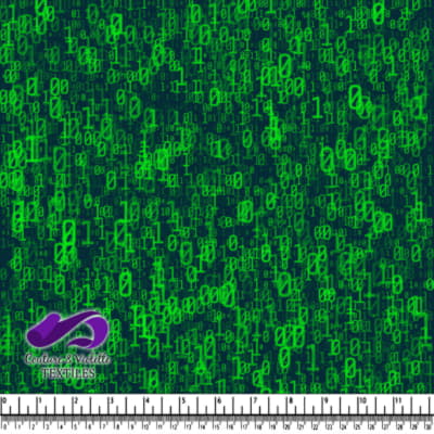 Binary Code Digital Matrix Pattern Background