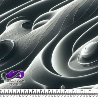 Vagues Liquides Abstraites en Texture Brillante