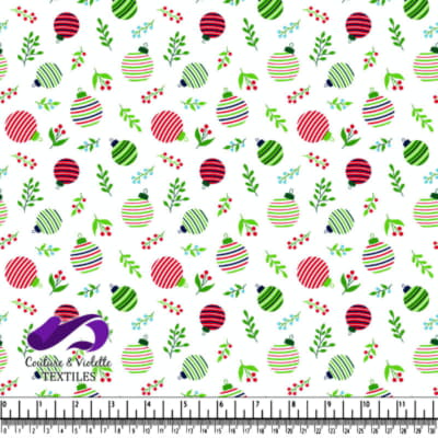 Motif de décorations de Noël et de houx