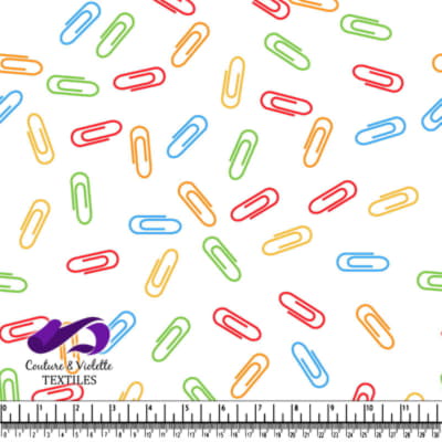 Motif de trombones colorés éparpillés