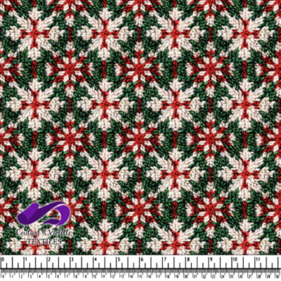 Motif de tissu tricoté sur le thème de Noël