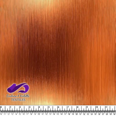 Gros plan sur un tissu de couleur cuivre