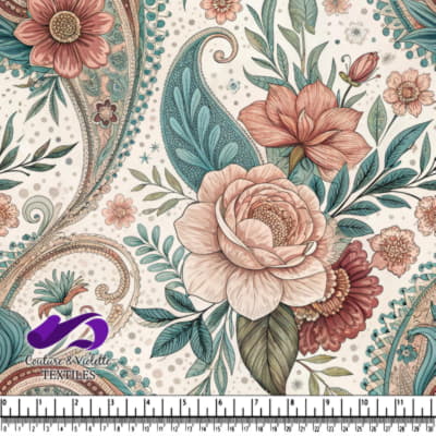 Motif floral et paisley vintage