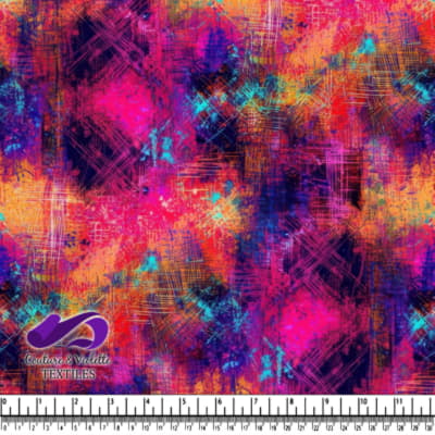 Motif abstrait vibrant aux teintes roses