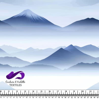 Paysage Montagneux Serein avec des Collines Bleues Superposées