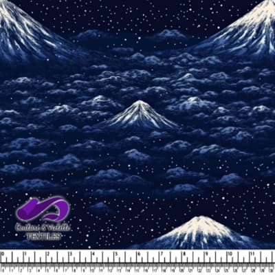 Montagnes et Étoiles dans un Paysage Nocturne