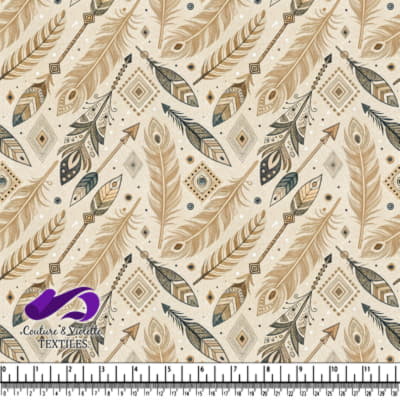 Motif Boho avec Plumes et Flèches