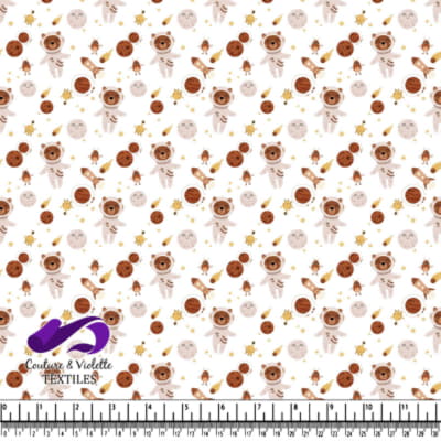 Motif Mignon de Bears et Planètes pour Enfants