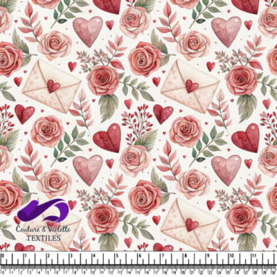 Romantic Roses and Hearts Pattern