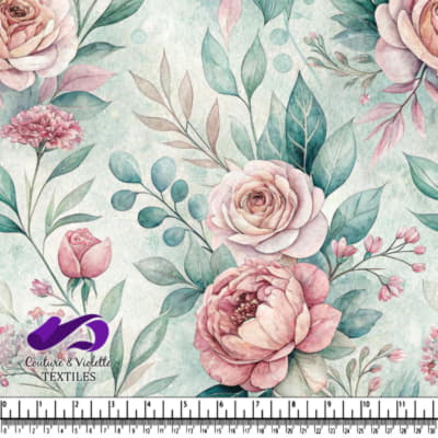 Vintage Floral Watercolor Pattern