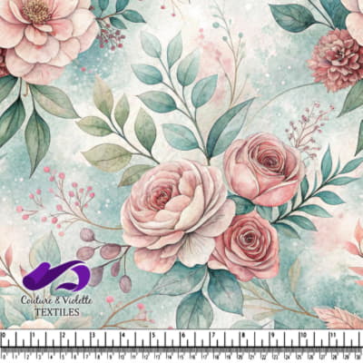 Soft Vintage Floral Pattern Design