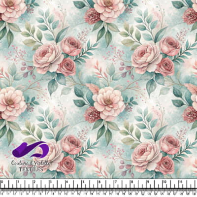Soft Vintage Floral Pattern Design