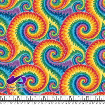 Rainbow Spiral Tie Dye Pattern
