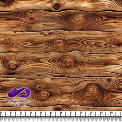 Natural Wood Grain Texture Fabric Design