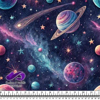 Motif Cosmique Coloré