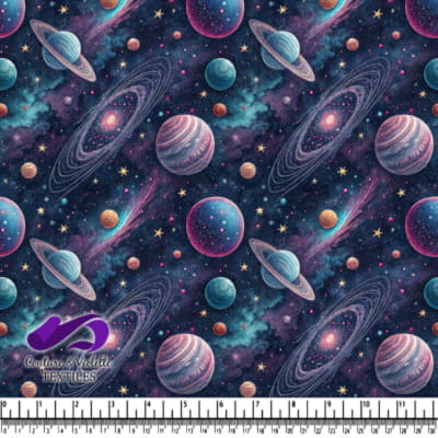 Galaxie Cosmique Mystique avec Planètes