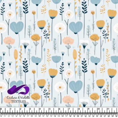 Delicate Pastel Floral Pattern Design