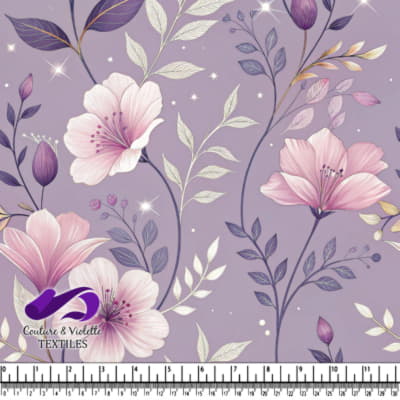 Motif Floral du Jardin de Lavande