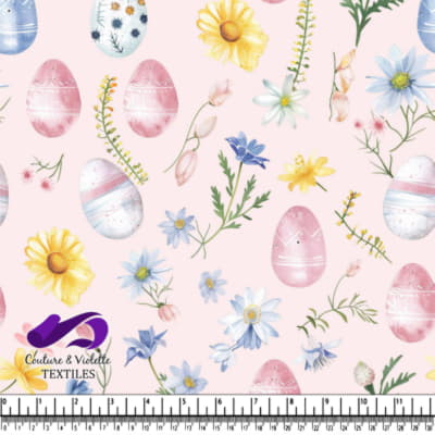 Easter Eggs and Spring Flowers Pattern