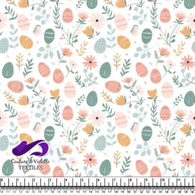 Easter Floral Eggs Spring Pattern
