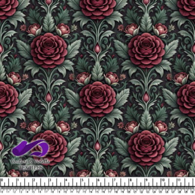 Design de Motif Floréal Rétro avec Roses