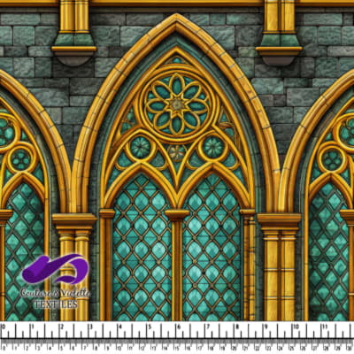 Gothic Stained Glass Window Pattern