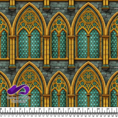Gothic Stained Glass Window Pattern