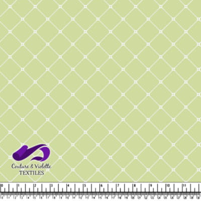 Pale Green Geometric Pattern Fabric