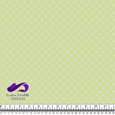 Pale Green Geometric Pattern Fabric