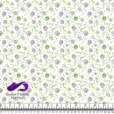Motif Tourbillon de Confettis de Mardi Gras