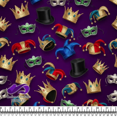Motif de Chapeaux Royal et Masqué