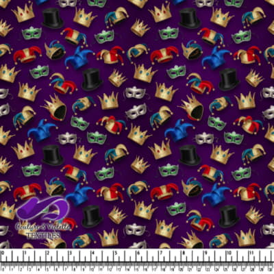 Motif de Chapeaux Royal et Masqué