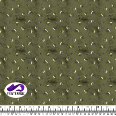 Halloween - Chouette Chauve-souris sur Fond Olive