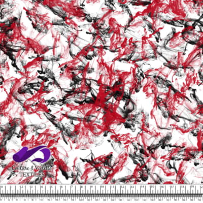 Canada 2022 - Vapeur rouge et noir sur blanc