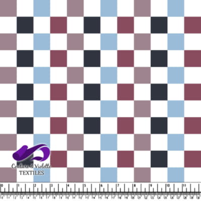 Checkerboard - Elderberry & blue color