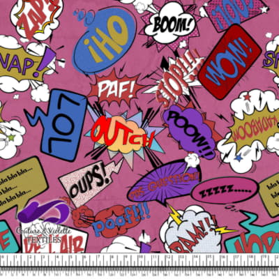 Comic book - Bulles de Dialogue LOL sur Fond Rose