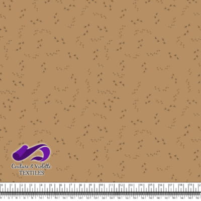 Coqs et poules - Empreinte sur fond de café glacé